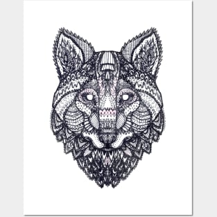 Tribal Wolf Posters and Art